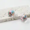 Acessórios para Joias DIY Bola de Cristal Contas Acrílicas Não Porosas Glitter Lantejoulas Contas de Coração Preenchidas Acessórios de Cabelo Material para Grampo de Cabelo