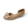 Sandalias de Cuero Patentado con Lazo y Corte Lateral para Mujer, Aumentan 5cm de Altura, Nuevas 2026 Estilo Francés, Punta Redonda, Cómodas, Suela Suave