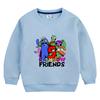 Sudadera de cuello redondo para niños Primavera y Otoño 2023 Nueva Ropa para Niños Chaqueta Estilista para Niños y Niñas Abrigo de Manga Larga Cabello Transfronterizo
