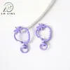 Fecho de mola colorido com morango pintado em spray, fecho de bolsa, chaveiro, fecho lagosta, fecho de cachorro, peças para acessórios DIY feitos à mão