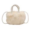 Bolso de mujer 2023 bolso de hombro felpa nube suave bolso de mujer versátil nuevo a la moda alta textura portátil con cordón bolso de hombro