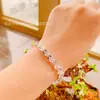Fornecimento ao Vivo Novo Estilo Palácio Retrô Simples Cauda de Fênix Latão Banhado a Prata Pulseira Pulseira Presente Dia dos Namorados Chinês Venda por Atacado