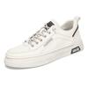 Zapatos de hombre otoño zapatos deportivos zapatos de skate casuales zapatos de cuero estilo coreano estudiante Blanco moderno resistente al desgaste zapatos de trabajo suela suave antideslizante zapatos deportivos