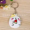 Llavero de goma blanda de PVC llavero de dibujos animados llavero de coche regalo llavero de animal artículo creativo