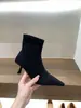 Botas de tornozelo femininas, de camurça, cor cáqui, bico fino, salto alto, corte justo, coleção nova Outono/Primavera 2025, estilo coreano, cano curto