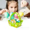 Dd114 Conejito de Pascua de Amazon Huevo Gallina Colorido con Forma 3D Canasta de Mano Caja de Regalo para Fiesta