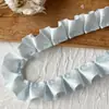 Accesorios de encaje de lunares azules forma de corazón materiales diy decoración accesorios para dobladillo volantes plisados cinta