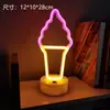 Lâmpada de Mesa para Modelagem LED Neon Transfronteiriça Lâmpada de Atmosfera Celebridade da Internet Decoração de Quarto para Festas de Natal Lanterna