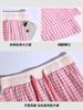 Pantalones de Cuadros Bloque de Color de Pierna Ancha para Mujer, Nuevo Estilo Verano 2026, Cintura Alta Holgados Casual Estilo Ins de Cintura Alta Fluidos Largos hasta el Suelo