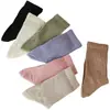 Calcetines al por mayor de Acheng: Calcetines de Algodón para Mujer, Calcetines de Media Pantorrilla para Primavera y Otoño, Versátiles, Cómodos, Absorbentes del Sudor, Anti-Pilling, Calcetines Slouch de Moda