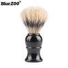 4 Cores Azul Verde Preto Branco Leite Cruzamento Ferramenta de Cuidados Masculinos Cabo de Plástico Cerdas de Porco Espuma Pincel de Barbear