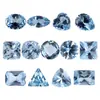106 # Pedras Soltas de Espinélio Sintético Atacado Gema Azul Artificial Fundo Pontiagudo Superfície do Anel Redondo Formato de Ovo Combinação Retangular