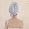 Gorro de ducha para cabello seco, absorbente de agua, de secado rápido, nuevo gorro de ducha de terciopelo con burbujas gruesas, para mujer adulta, bolsa antivuelco, toalla grande para el cabello
