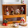 Nuevas Decoraciones Navideñas Retro Europeo Color Pintado Resina Colgante Corona Campanas Adorno de Ángel Adorno para Árbol de Navidad