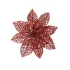 Decoración navideña regalo 15cm flor de Navidad simulación girasol adornos para árbol de Navidad accesorios DIY