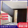 Villa Moderna Estilo Novo Chinês Casa Inteira Personalizada Fumaça Fumaça Fumaça Carvalho Vermelho Madeira Maciça Pele Porta Decorativa Armário de Parede Personalizado Armário Aberto em Arco