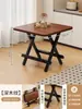Mesa Plegable, Mesa Pequeña Portátil para Apartamentos de Alquiler, Mesa de Comedor para el Hogar, Mesa Cuadrada, Mesa Pequeña para Montar Puestos