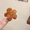 Pinza de Flor Suave tamaño pequeño Pinza para Recoger la Mitad del Cabello para Mujer Adorno para la Cabeza Elegante Pinza para Cola de Caballo Alta Adorno para la Cabeza Estilo Nuevo 2024