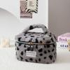 C Bolsa de Cosméticos de Pelúcia Transfronteiriça de Outono e Inverno Grande Capacidade Viagem Bolsa de Cosméticos para Cuidados com a Pele Bolsa de Sela de Alto Valor