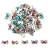 Acessórios de Joias Populares DIY Borboleta Estampada Pingente Duplo Acessórios Componentes de Joias Fecho de Elo para Pulseira W566