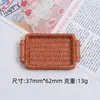 Cesta colorida de simulação de desenho animado criativa feita à mão DIY acessórios de cola de creme resina pequenos acessórios materiais para joias atacado
