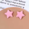 Parches de Estrella de Cinco Puntas Planos de Color Macarrón, Felpa Suave y Dulce, Versátiles, Parches para Accesorios DIY