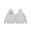 [Qualidade Tmall/Douyin/Estilo Fino] Moletom com Zíper Estampado Padrão Camada Dupla de Algodão Chinês Pesado/Veludo Raposa Prateada