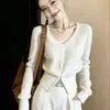 Suéter Top Marrom com Meio Zíper Inspirado em Design 2026 Outono/Inverno Novo Casual Versátil para o Trabalho Manga Longa Tricô Feminino