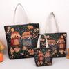 Bolsa de ombro bordada pesada, bolsa de mão dupla face de seda dourada jacquard, elefante, pavão, bolsa étnica feminina, bolsa de viagem para mamãe