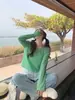 Suéter de Punto de Verano con Protección Solar Cover-Up para Mujer 2026 Nuevo Estilo Ligero Camiseta de Verano con Camisola Ropa Exterior Top en Blanco