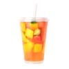 Taza Desechable Transparente Gruesa de PP Inyectado Escarchada para Té de Leche Calibre 119 1000ml Taza Grande para Té de Frutas