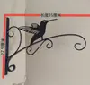 Soporte de Rack para Balcón Montado en Pared Gancho Pastoral de Hierro Forjado Cesta Colgante Linterna de Exterior Colgar Orquídea