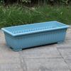 Caja para Cultivar Verduras al por Mayor Maceta para Plantar Fresas en Balcón Doméstico Maceta Rectangular de Plástico Macetero para Alféizar de Ventana Canaleta para Flores Maceta de Hollen Engrosada
