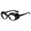 Óculos de Sol Retrô Novos Mais Vendidos, Óculos de Sol Oval Olho de Gato Hip-Hop Fashionáveis, Óculos de Sol Estilo Americano Hot Girl com Proteção UV