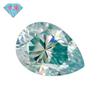 Anillo de diamante azul zafiro de Hong Kong, diamante suelto, forma de pera, forma de gota de agua, color de fábrica, moissanita, piedra suelta, venta al por mayor