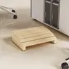 Reposapiés Antideslizante de Madera Maciza, Reposapiés para Debajo del Escritorio, Reposapiés de Oficina Moderno, Reposapiés para Inodoro