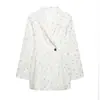 Estilo Europeo y Americano Transfronterizo Z 2026 Nueva Moda Elegante Amazon Ropa para Mujer Blazer Holgado de Manga Larga con un Botón