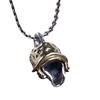 Colgante Ciervo Dorado Rey Plata S925 Retro Artesanía Antigua Venta al por Mayor Collar de Plata Personalizado Avatar Cráneo Estéreo para Hombre