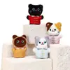 Llavero Colgante Original Nuevo Estilo Chino Gato Pequeño Peluche Encanto para Bolso Muñeca Dibujos Animados Venta al por Mayor