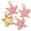Estrela do Mar Gota de Óleo Liga DIY Acessórios de Joia Multicolorido Pulseira Colar Pingente Gota de Óleo W237