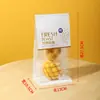 Bolsa para Bollo de Pan Tostado, Bolsa de Empaque para Panadería con Ventana Personalizable, Bolsa con Cierre Zip para Papel de Seda de Snacks, Se Puede Imprimir con Logo