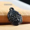 Cuentas espaciadoras Pixiu talladas en ébano accesorios para collar pulsera DIY Árbol de Agarwood león despertado cuentas sueltas versátiles con agujero