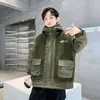 Roupas Infantis Jaquetas para Meninos Outono e Inverno Suéteres de Lã para Crianças Mais Velhas Acolchoado com Lã de Carneiro Inverno Infantil Estiloso Manga Longa