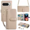 Funda para Teléfono Móvil Googlepixel10Pro XL Aplicable Transfronteriza Google Pixel9A Cartera con Cremallera Cruzada