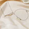 Navidad Nuevo Estilo Coreano Collar de Perlas para Mujer Cadena para Clavícula de Plata de Ley Lujo Ligero Diseño de Nicho Accesorios de Alta Gama para Otoño e Invierno