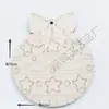 Colgante de Chip de Árbol de Navidad de Madera Transfronterizo Colgante Creativo de Madera Dly Graffiti Decoración Navideña para el Hogar Venta al por Mayor
