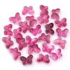 50 unidades/pacote de esmalte colorido de cor mista desenho animado transparente buraco reto contas de borboleta faça você mesmo pulseira pingente espaçador contas material