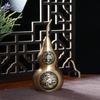Dinghao Latón Cien Bendiciones Calabaza Artesanía Metálica Calabaza de Fuego Nueve Púrpura Cien Bendiciones con el Carácter 'Cien Bendiciones' Calabaza de Cobre con el Carácter 'Qilin'