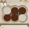 Tapete de Chão Absorvente para Banheiro de Lama Diatomácea de Formato Especial Transfronteiriço, Capacho de Porta de Banheiro Doméstico, Tapete para Pés Absorvente Antiderrapante