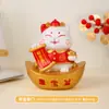 Enfeite Maneki-neko Fofo Personalizado de Fábrica Artesanato em Resina Gatinho Desenho Animado Decoração de Mesa Presente Festivo